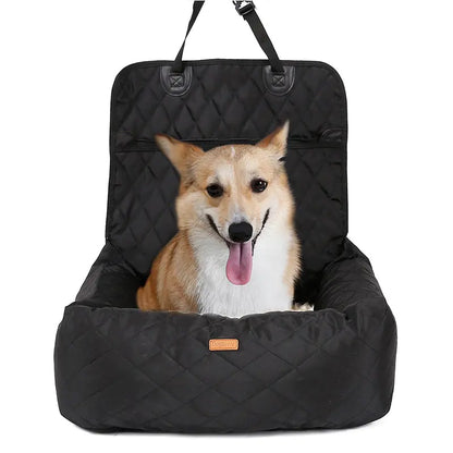 2-in-1 Folding Dog Carrier and Car Seat Pad